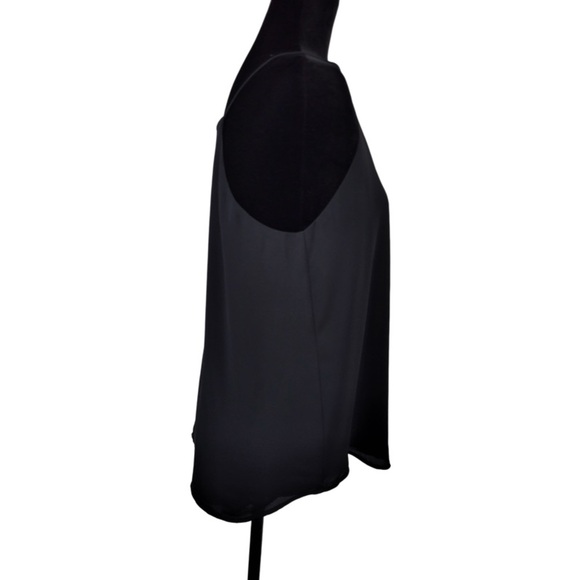 Loft Outlet Woman’s Black chiffon v-neck camisole blouse size Petite M - Picture 10 of 11